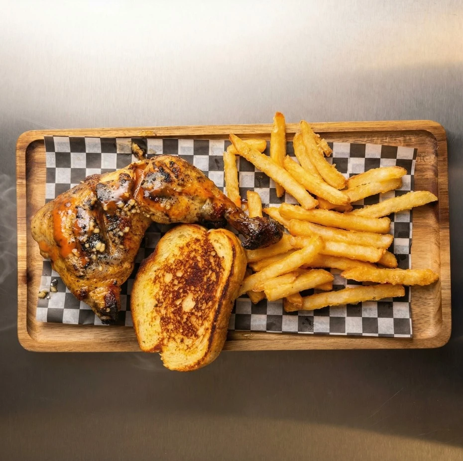 Solo Adventure flame-grilled chicken combo at Grill Station Saskatoon